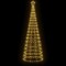 vidaXL Led Christmas Tree Warm white, Dark green Copper, Iron 118.1 in